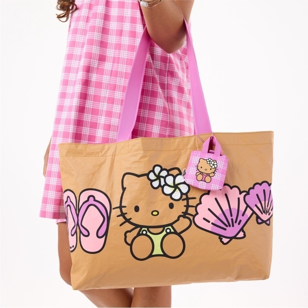 Hello Kitty Aloha Collection Holo Holo huge beach tote bag reversible NWT RARE - Picture 8 of 12
